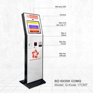 Kiosk in cấp số thứ tự ComQ Q-Kiosk 17CMT C514-P80